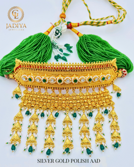 Traditional Rajasthani SILVER Gold Polish Aad